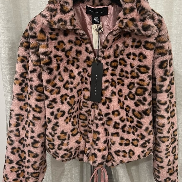 LEOPARD FAUX FUR CROPPED JACKET - Picture 4 of 5